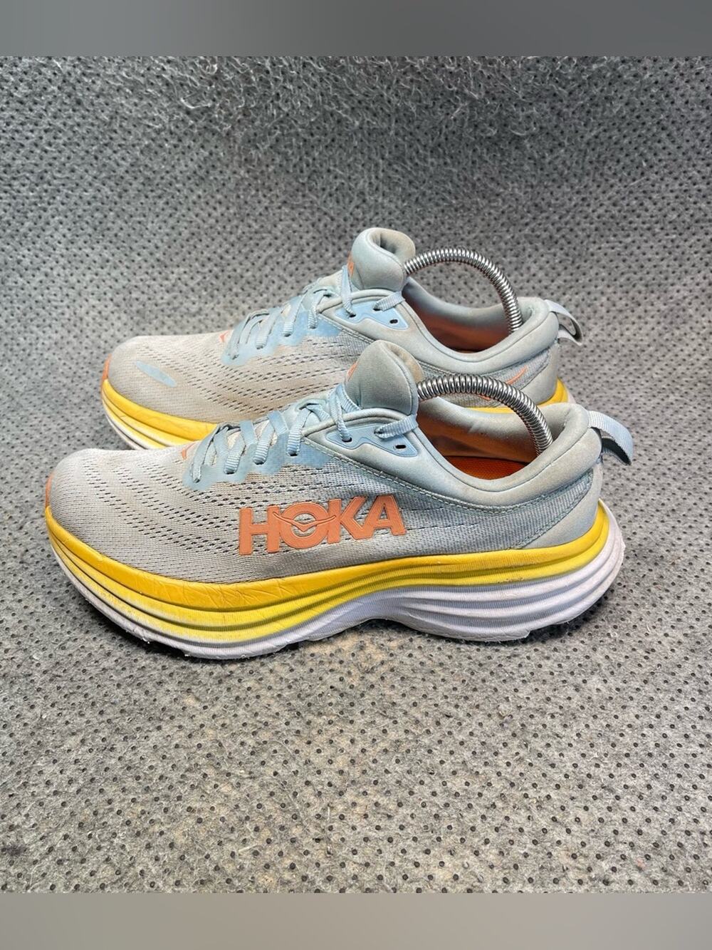 Hoka One One Bondi 8 Blue Running Shoes Size 9.5 Women’s.